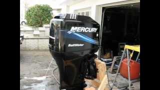 Mercury 90 HP MV3029.AVI 2005 Mercury 90hp Saltwater Running