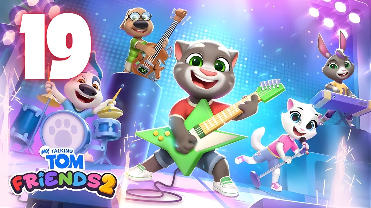 Tom’s Biggest Concert Ever! 🎤🎸 Full Band Performance 😍 My Talking Tom Friends 2 Gameplay Part 19