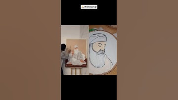 Guru Nanak Dev Ji Final Portrait | Handmade Divine Art #shortsfeed #shorts #sikhart #waheguru #art