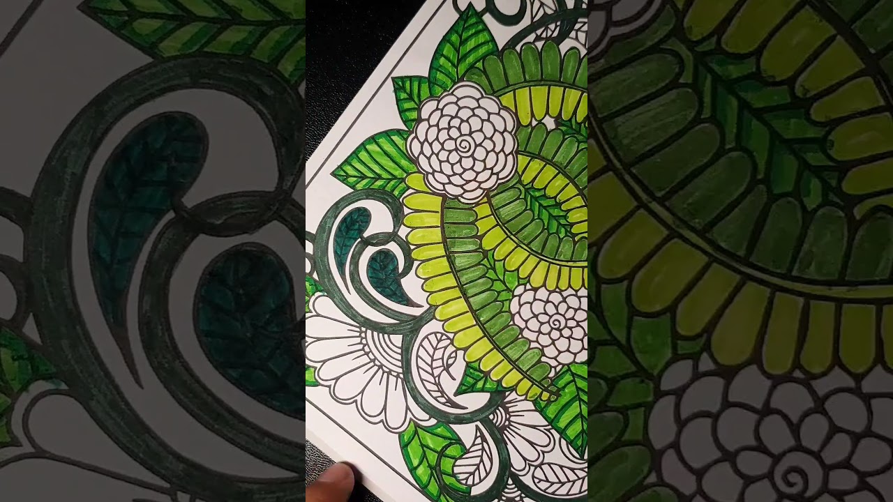 Flower coloring page 