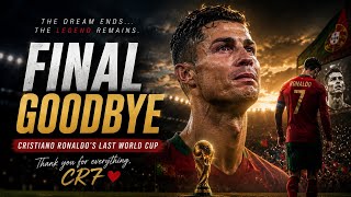 Final Goodbye 💔 | Cristiano Ronaldo's Last World Cup | The End of a Dream (Emotional Tribute Song