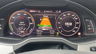 Audi Q7 4M e-tron 3.0 TDI quattro 374 HP 0-100 km/h &amp; 0-100 mph Acceleration