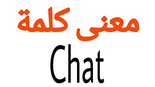 معنى كلمة Chat | الصحيح لكلمة Chat | المعنى العربي ل Chat | كيف تكتب كلمة Chat