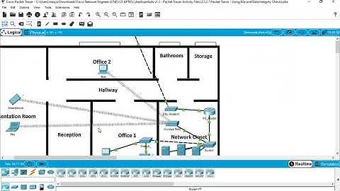 Packet Tracer Activity - Using File and Data Integrity Checks (Cybersecurity Essentials)
