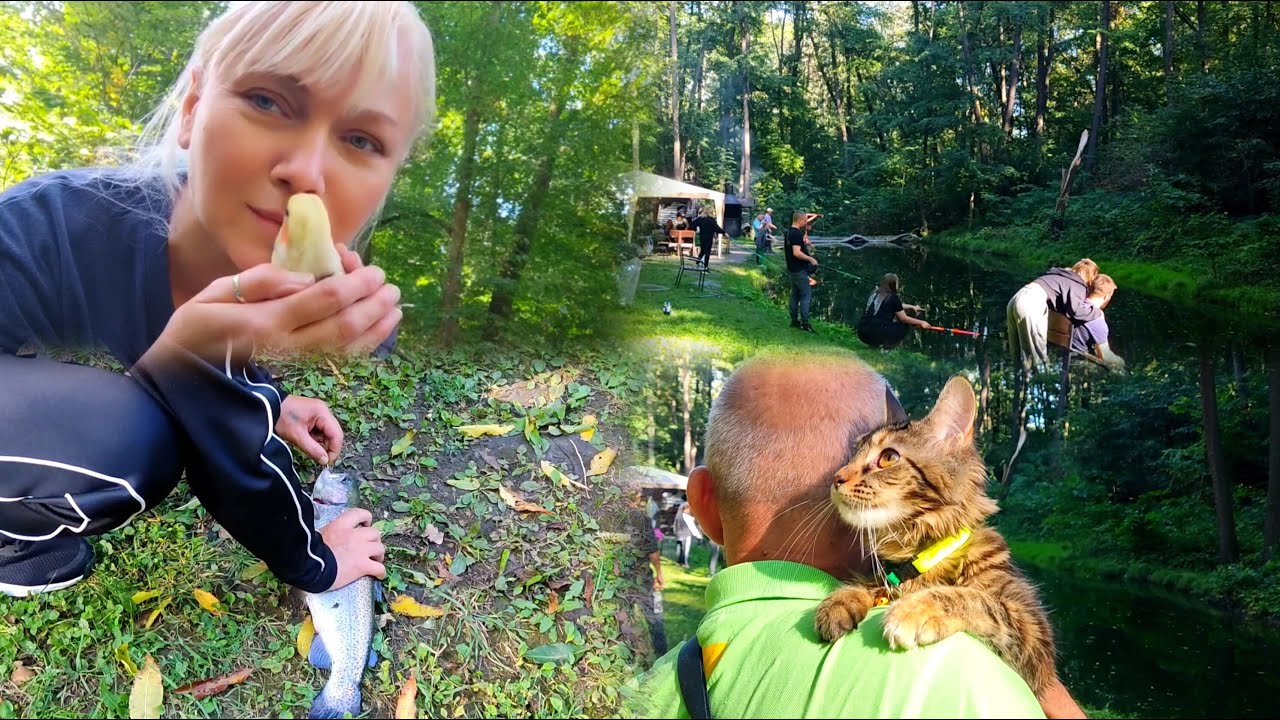 НА ФОРЕЛЕВОЙ РЫБАЛКЕ!!!🏕️🎣🦆 ВОЛШЕБНОЕ ВРЕМЯ ГОДА в ХАРЬКОВСКОЙ ОБЛАСТИ, 21.09.2025!🌞🍁🚘