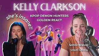 Are you KIDDING ME! Vocal Coach Blind Reacts to KELLY CLARKSON singing Golden Kpop Demon Hunters
