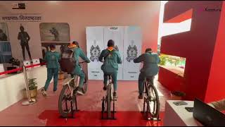 Three-player Cycling Activity: Interactive Games by GoKapture