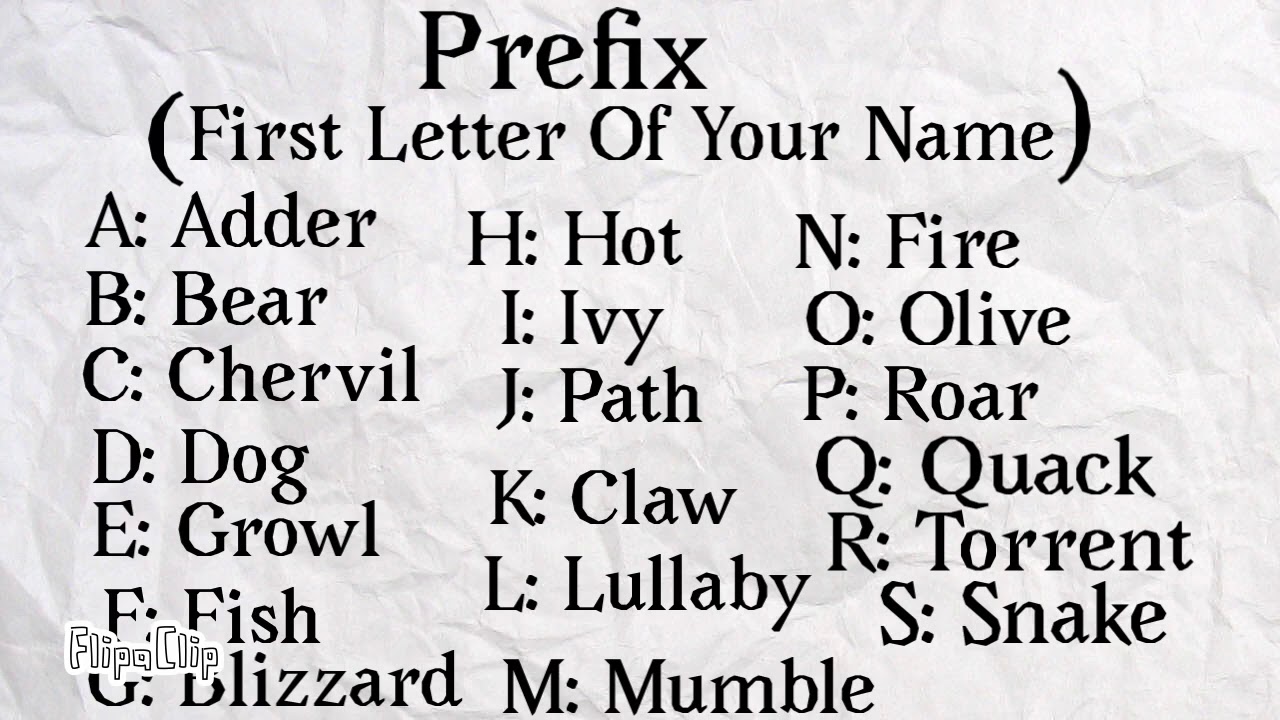 What is your warrior cat name?
