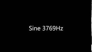 Sine 3769Hz Audio Only