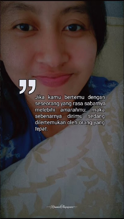 STORY WA // TANDA DIPERTEMUKAN DENGAN ORANG YANG TEPAT
