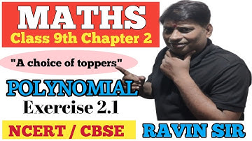 Class 9 Maths Ex - 2.1 // Chapter 2 Polynomial // NCERT