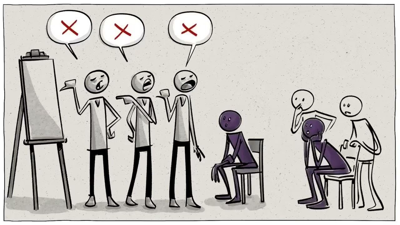 El experimento de conformidad de Asch sobre el pensamiento grupal