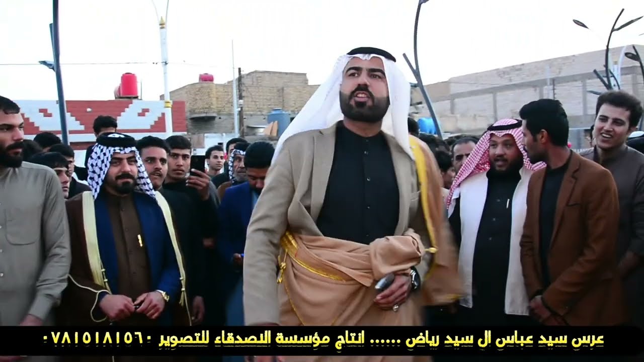 شاهد ابداع الشاعر والمهوال علي شرامه بحق سيد دخيل في عرس عباس ال سيد رياض