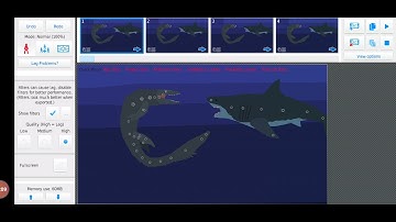 mosasaurus vs megalodon priemering later... (stick nodes)