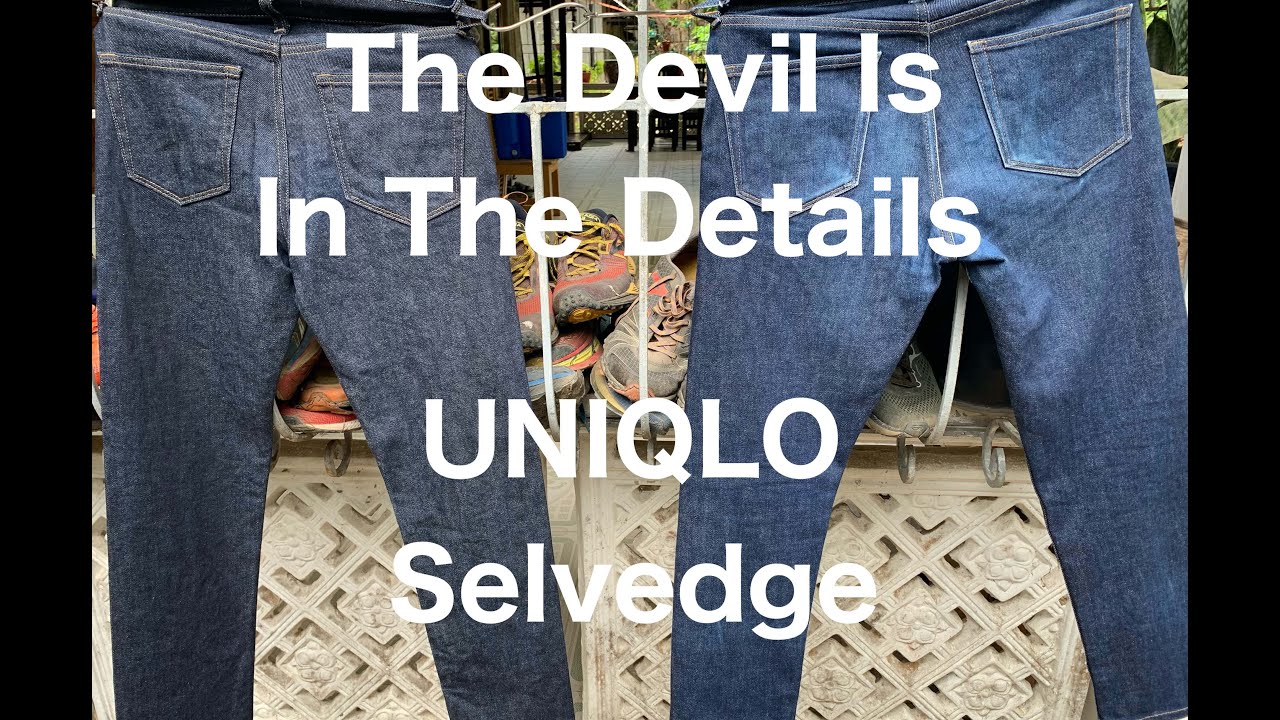 Fading Details In My UNIQLO Selvedge Denim - YouTube