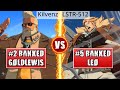 GGST High Level Gameplay | #2 RANKED GOLDLEWIS (Kilvenz) vs #5 RANKED LEO (LSTR-512)