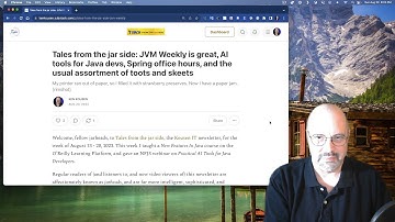 Tftjs: JVM Weekly, AI tools in Java, Spring Office Hours, and More