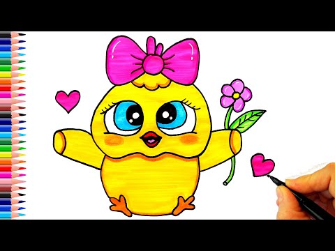 Sevimli Civciv Çizimi 🐤🐣 Civciv Nasıl Çizilir? - How To Draw a Cute Chick - Civciv Çizimleri