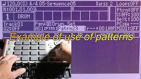 How to register the phrase of a MIDI sequence as a pattern.. (MPC1000 & MPC2500)