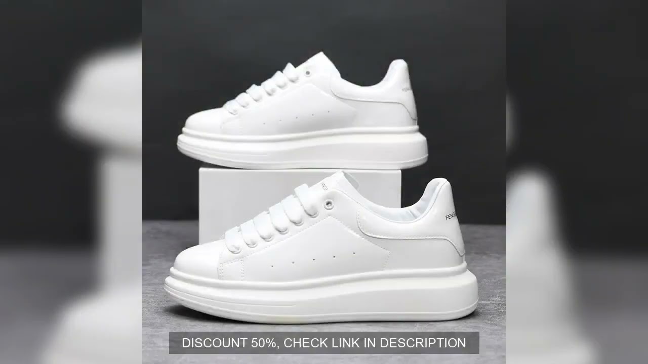 Classic white casual men's and women's shoes non-slip lightweight tennis walking shoes men's outdoor