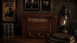 Vintage Evening Radio Jazz – 1930s 1940s Smooth Swing & Classic Jazz Ambience ⭐⭐⭐⭐⭐