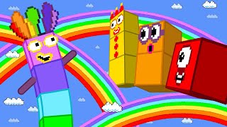 Мульт Pattern Palace Numberblocks Colourful Rainbow Mix Level Up Game Animation