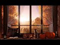 Cozy window reading nook on a sunny autumn day  natural sounds for reading or relaxing