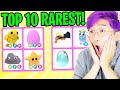 Can We Get The TOP 10 RAREST PETS In Roblox ADOPT ME!? (PET ROCK!?)