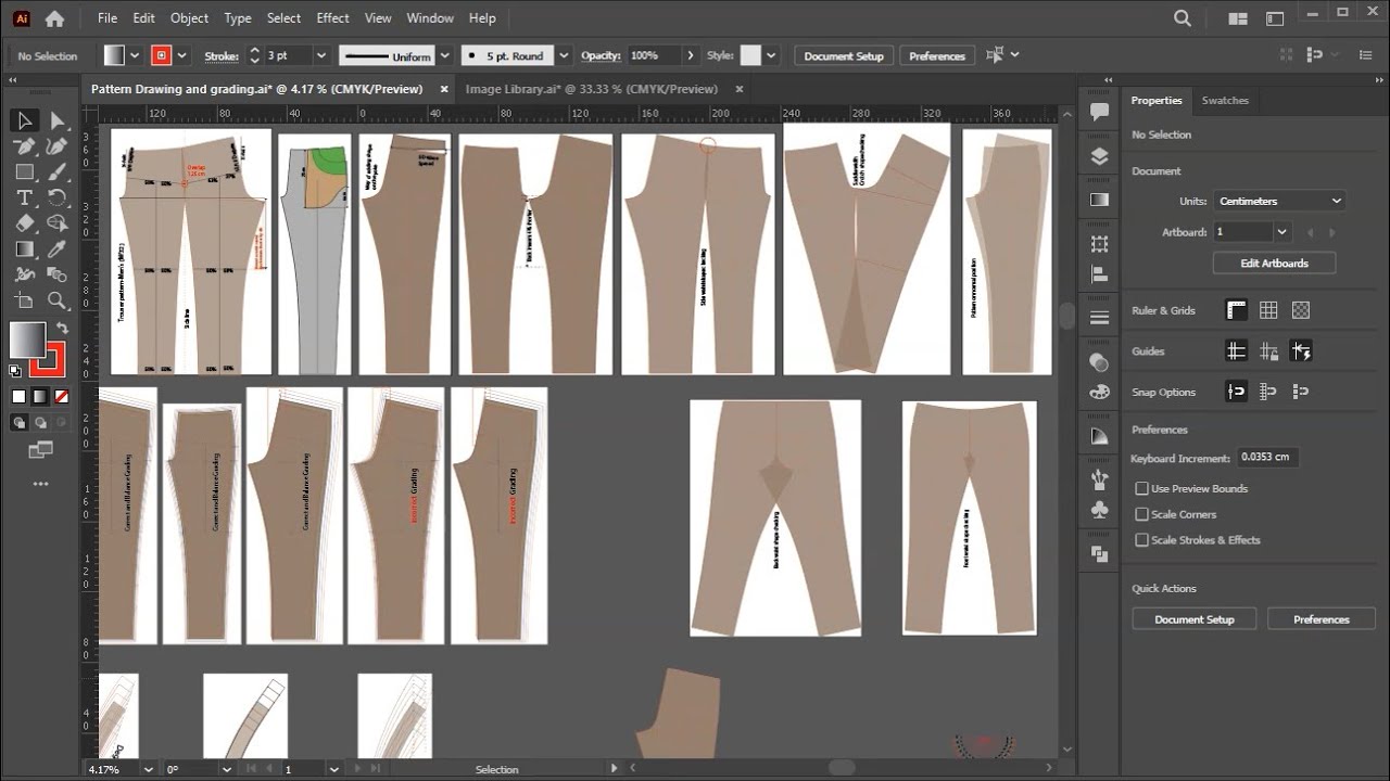 trouser pattern making and grading | pant pattern making | a to z - YouTube