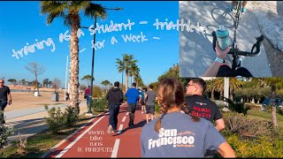 Training as a student triathlete for week (ft. RHEFUEL runs) | January 2025