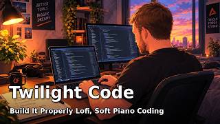 Twilight Code Lofi: Build It Properly, No Shortcuts, Soft Piano Coding Session (ContentForge Music) screenshot 4