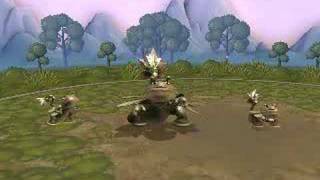 My first Spore creature and his dancing babies!