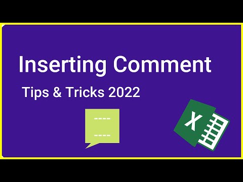 How to insert Comment and Notes in Excel | Add Cell Comments | Format Comment