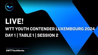 LIVE! | T1 | Day 1 | WTT Youth Contender Luxembourg 2024 | Session 2