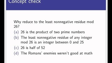 Application to Cryptography (Screencast 3.5.4)