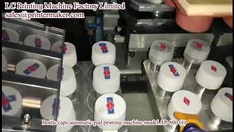 bottle caps automatic pad printing machine model AP-600
