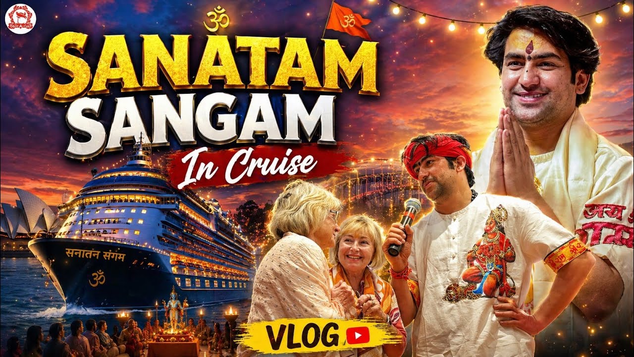  Sanatan Sangam in Sydney Cruise with Bageshwar Baba | Divine Vlog Experience 🌊🚢