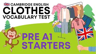 Pre A1 Fun for Starters - Clothes vocabulary Cambridge English YLE Exams