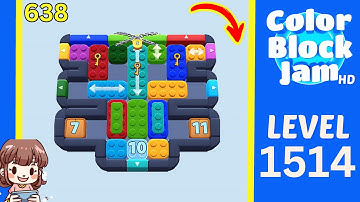 Color Block Jam Level 638 (1514) Solution Walkthrough