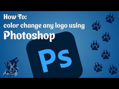 Photoshop Tutorial: How to color change any logo (For Beginners)