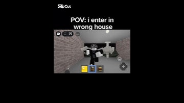 POV: i enter in wrong house #roblox #memes #funny #doorbellcam #trend #shorts