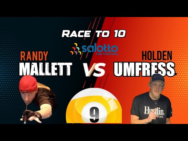 Image of video the Randy Mallett vs Holden Umfress | #9Ball Challenge (REMATCH) | Race to 10 5