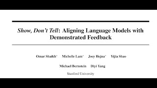Show, Don't Tell: Aligning Language Models with Demonstrated Feedback