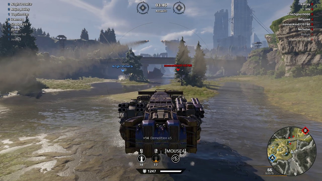 Crossout - Dual Hurricane Hover 2 Kills with MVP