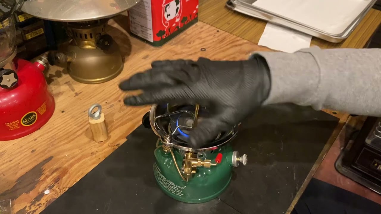 Mar.1977 Coleman 502 stove vintage stove Ignition video 点火動画