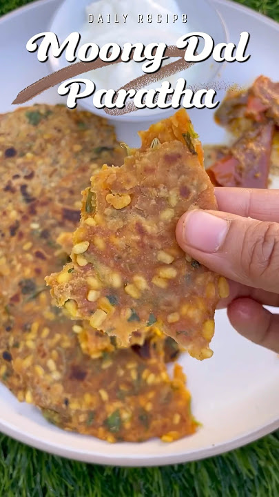 Daily Recipe 8 - How to make Moong Dal Paratha Recipe #shorts #shortsfeed #foodshorts #paratha