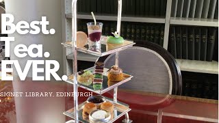 The BEST Afternoon Tea EVER at the Signet Library in Edinburgh