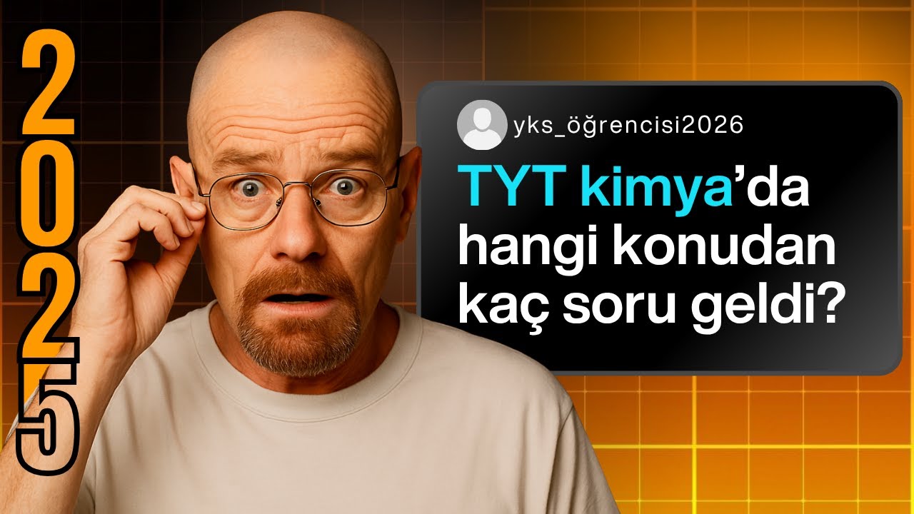 2025 TYT Kimya Çıkmış Sorular | Hangi Konudan Kaç Soru Geldi?