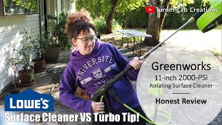 Review Greenworks 11" Rotating Surface Cleaner screenshot 1