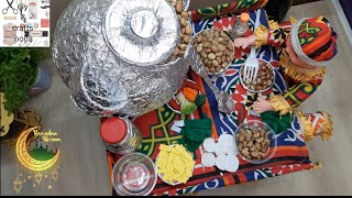 زينة رمضان عربيه الفول بالكرتون وقماش الخياميه باقل تكلفة وحاجات موجودة فى كل البيت